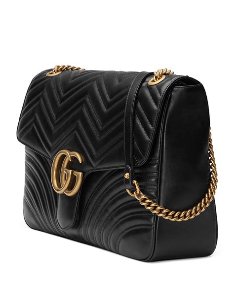 gucci black and white chevron bag|gucci marmont handbags.